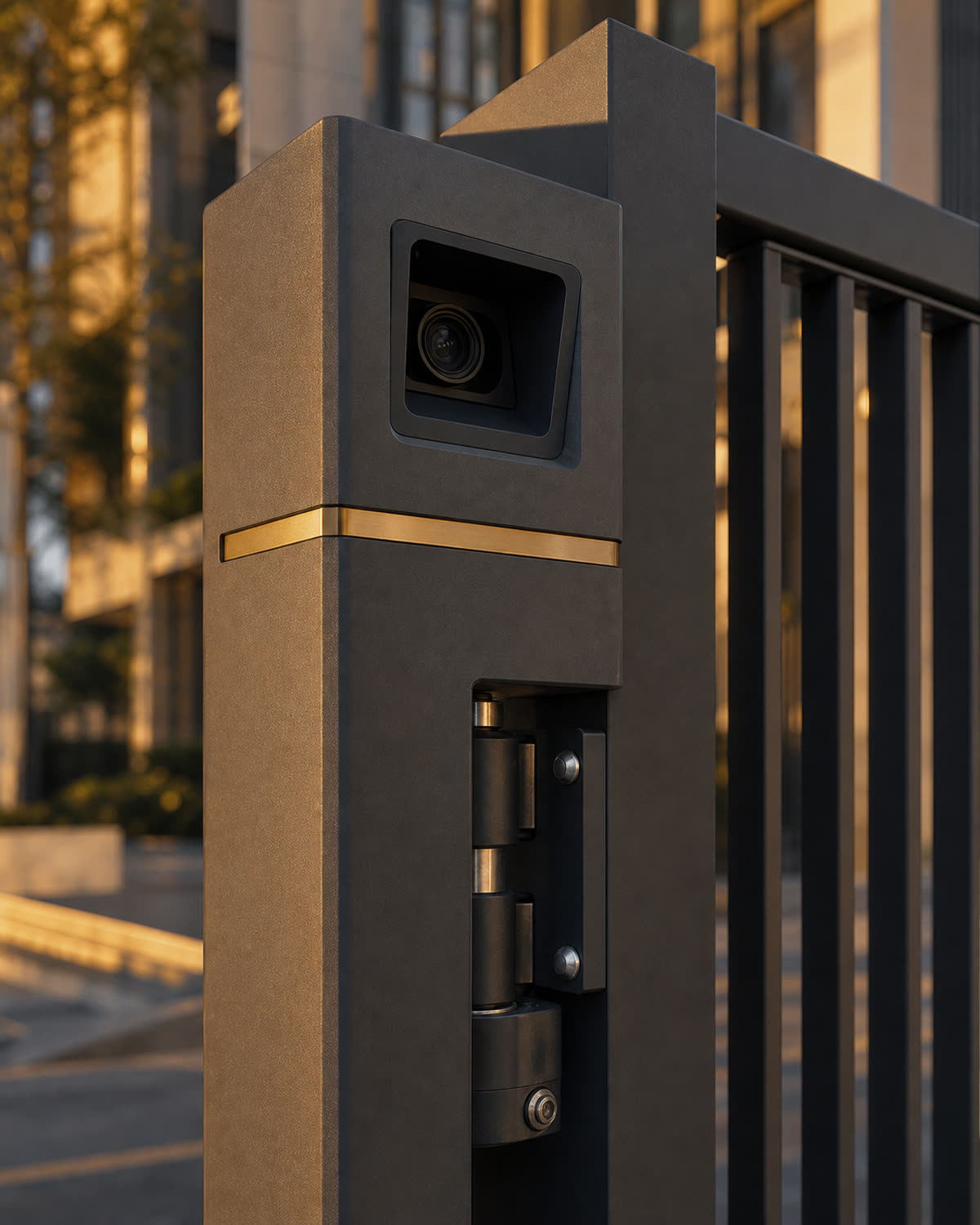 Gate mechanism close-up